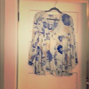 Free People Floral Tunic
